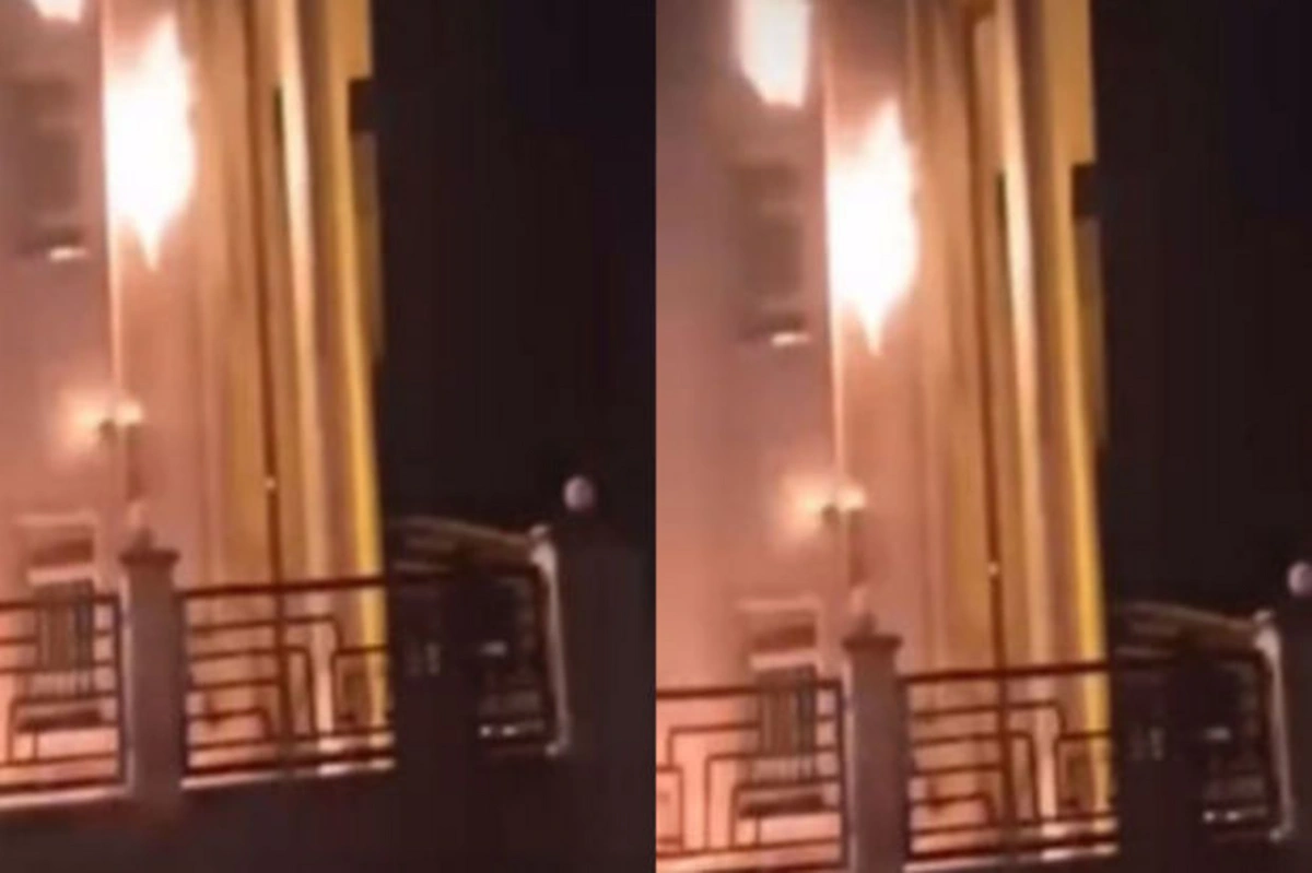 В Ардебиле протестующие подожгли здание управления юстиции - ВИДЕО